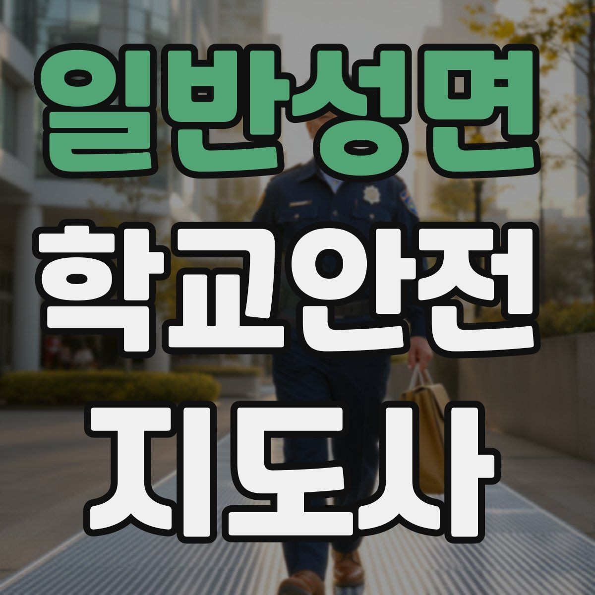 일반성면 학교안전지도사 자격증 교문 현관 자동문 사고 예방 요령