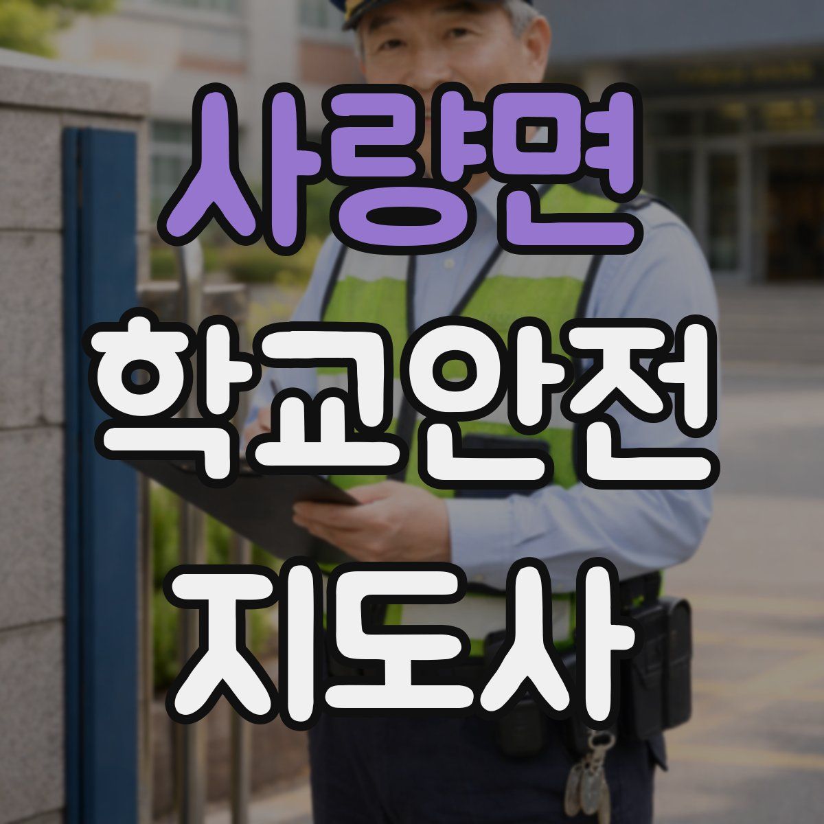 사량면 학교안전지도사 자격증