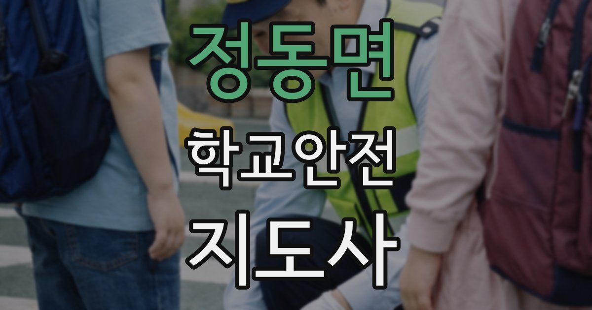 정동면 학교안전지도사 자격증