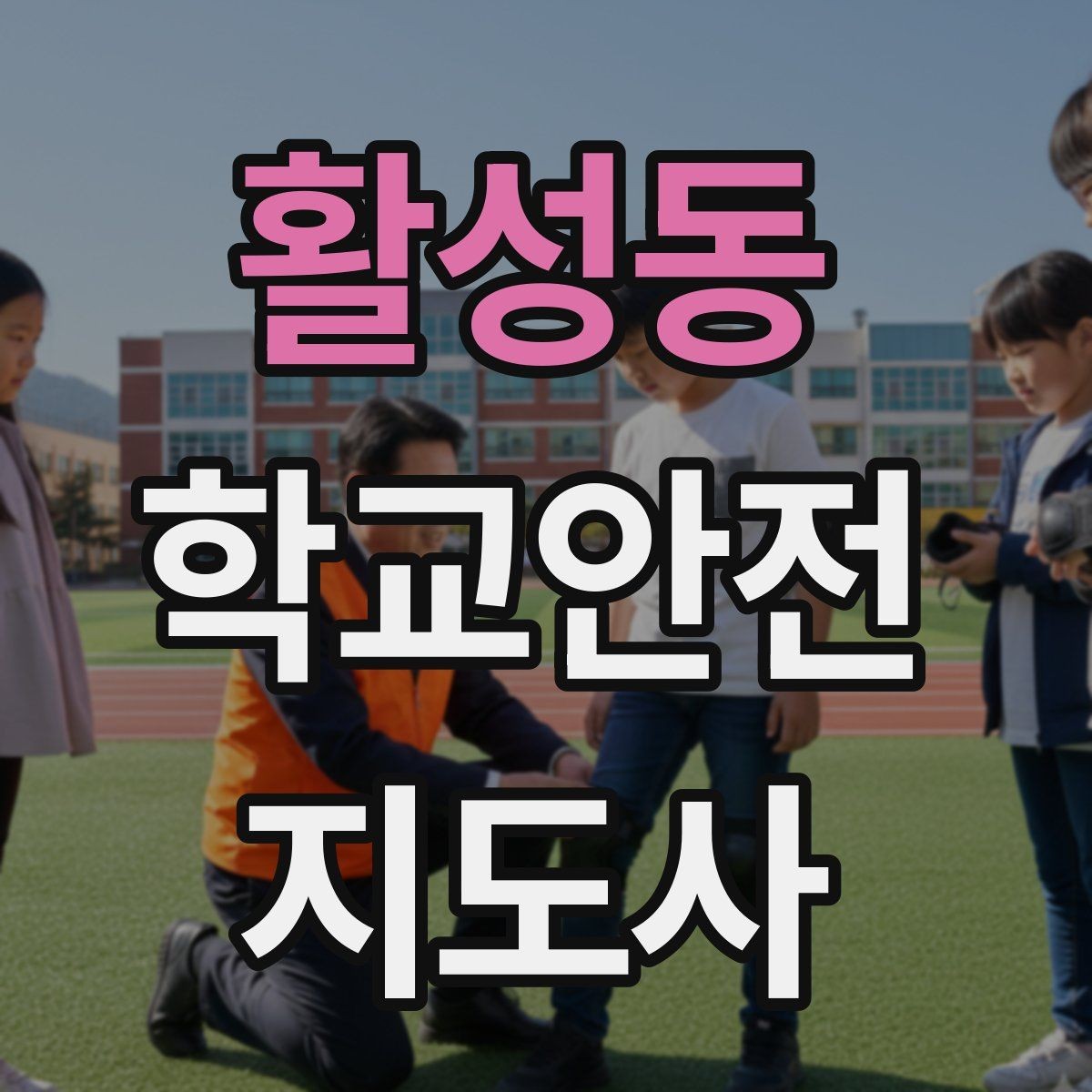 활성동 학교안전지도사 자격증 스쿨존에서 뛰는 아이를 안전하게 멈추는 방법