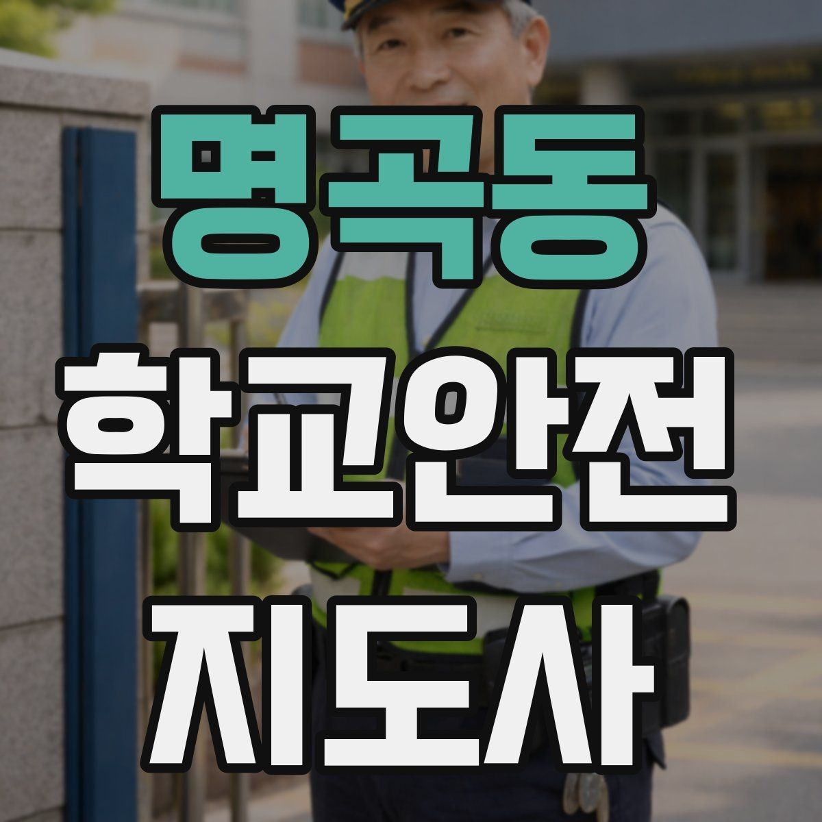 명곡동 학교안전지도사 자격증 외부인 출입 상황에서 대응 원칙