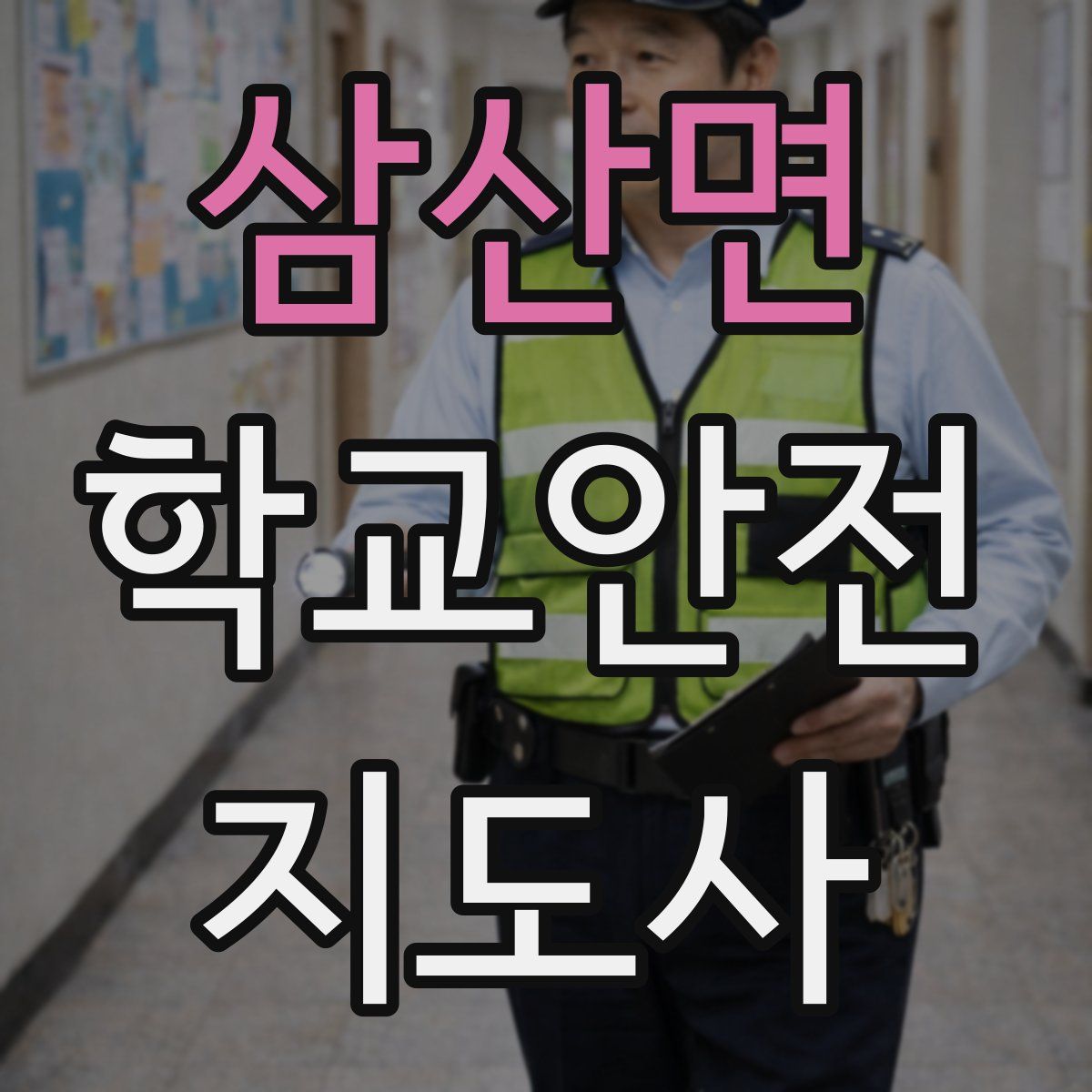 삼산면 학교안전지도사 자격증