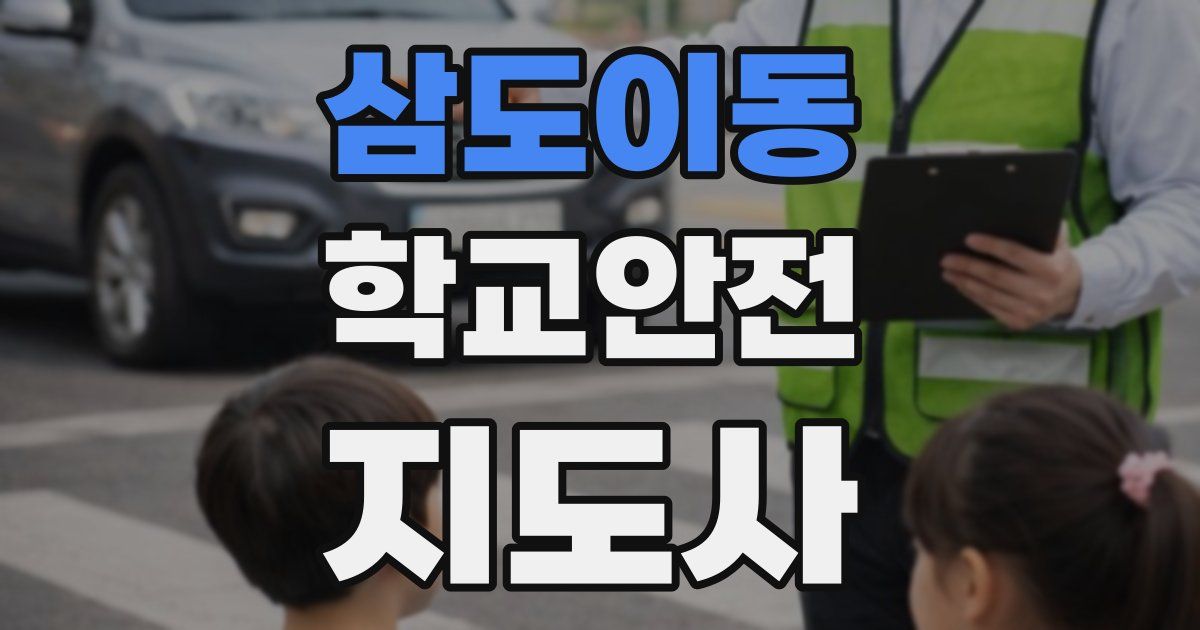 삼도이동 학교안전지도사 자격증