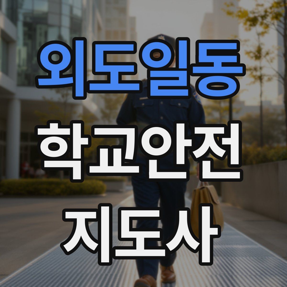 외도일동 학교안전지도사 자격증 횡단보도 앞에서 꼭 지켜야 할 지도 원칙