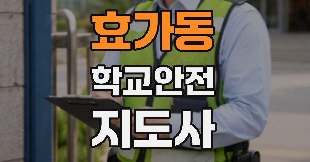 효가동 학교안전지도사 자격증