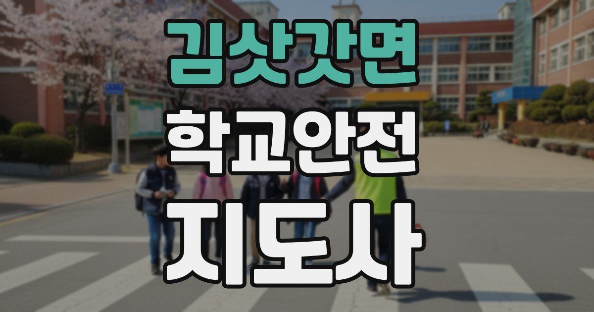 김삿갓면 학교안전지도사 자격증