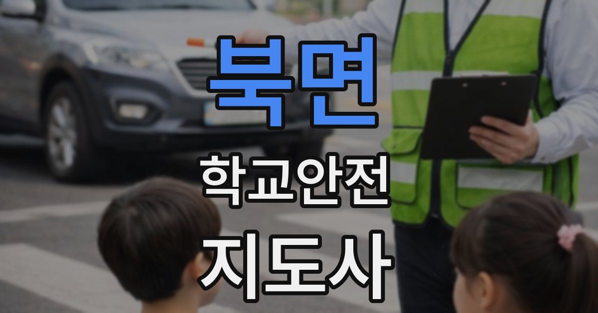 북면 학교안전지도사 자격증