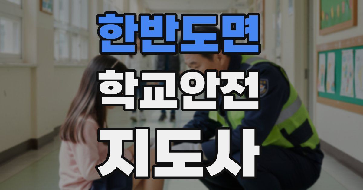 한반도면 학교안전지도사 자격증