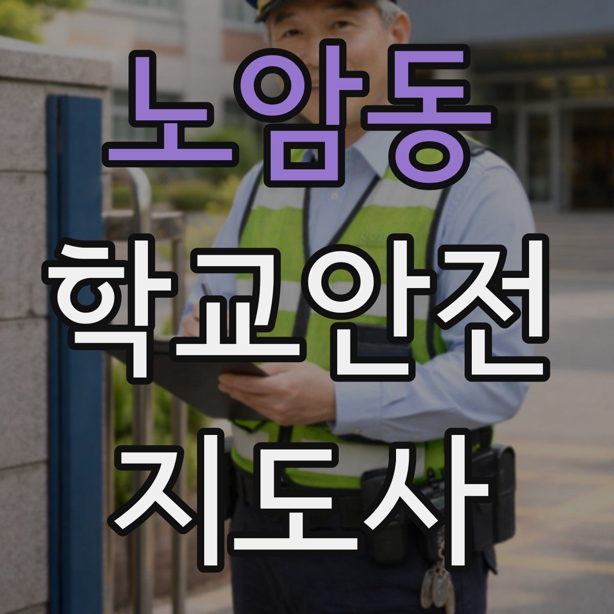 노암동 학교안전지도사 자격증 재난안전 교육에서 중요한 포인트