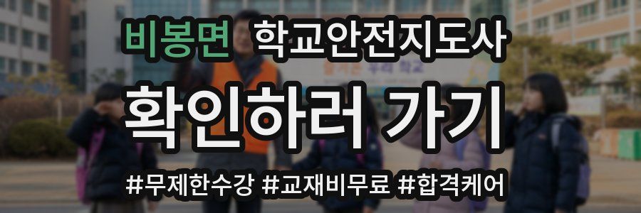 비봉면 학교안전지도사 자격증