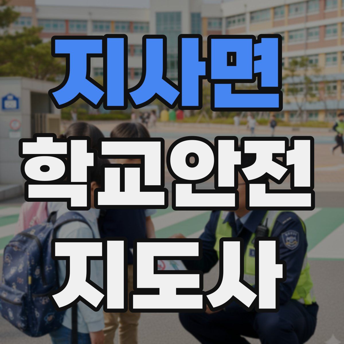 지사면 학교안전지도사 자격증