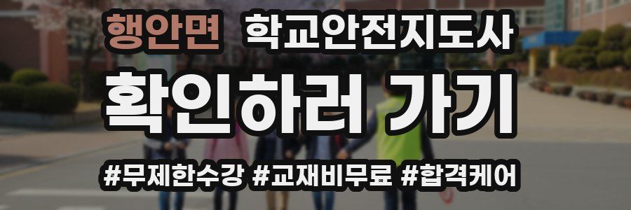 행안면 학교안전지도사 자격증