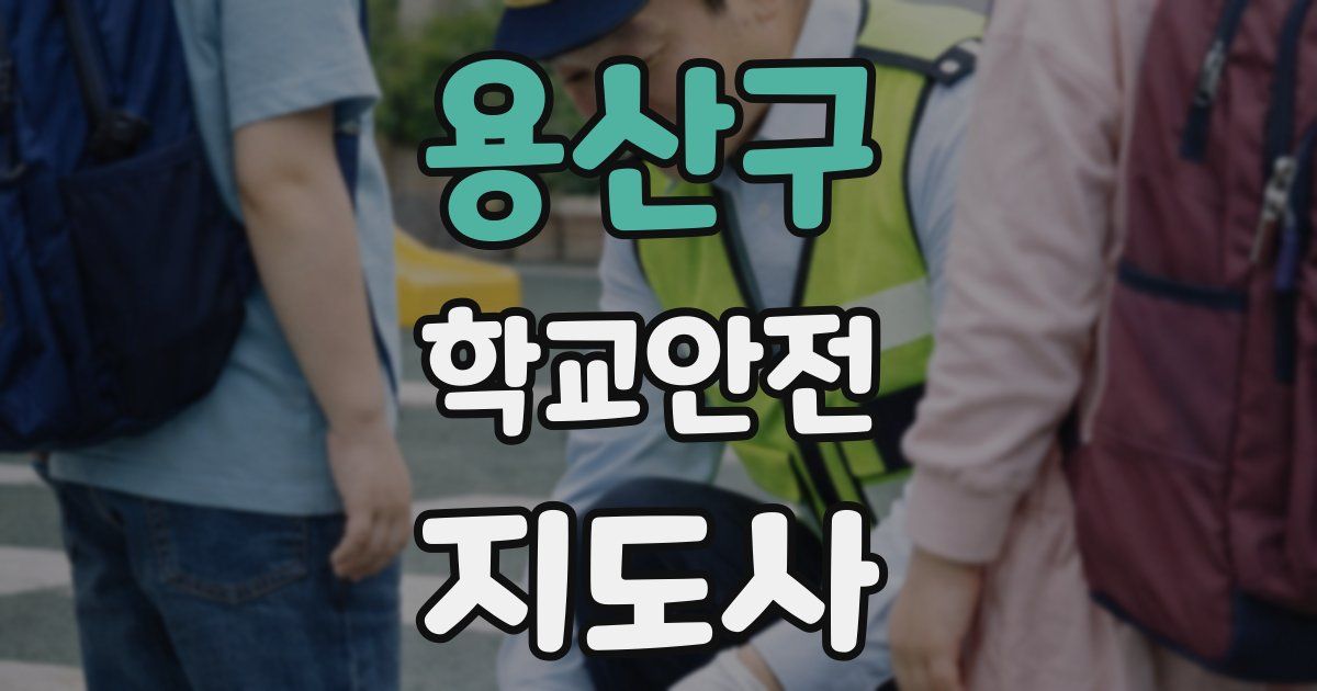용산구 학교안전지도사 자격증