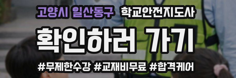 고양시 일산동구 학교안전지도사 자격증