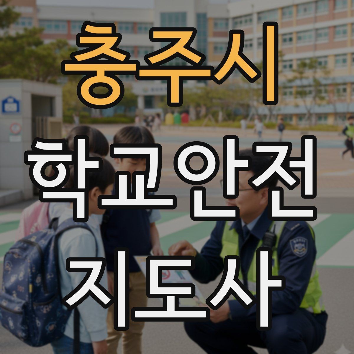충주시 학교안전지도사 자격증 버스 탑승 하차 시 지도 포인트