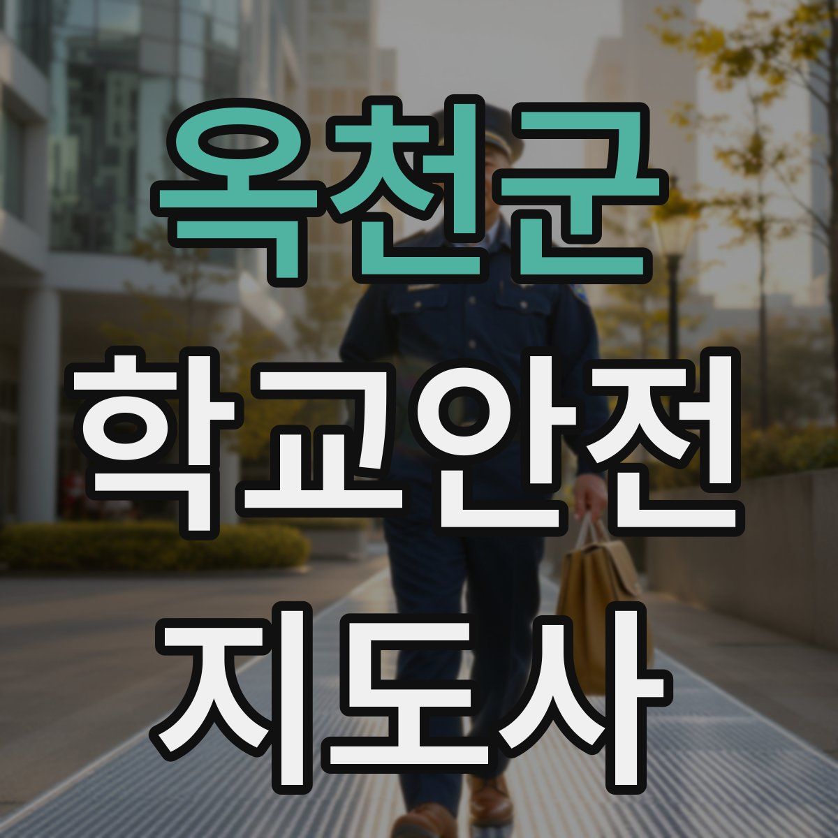 옥천군 학교안전지도사 자격증