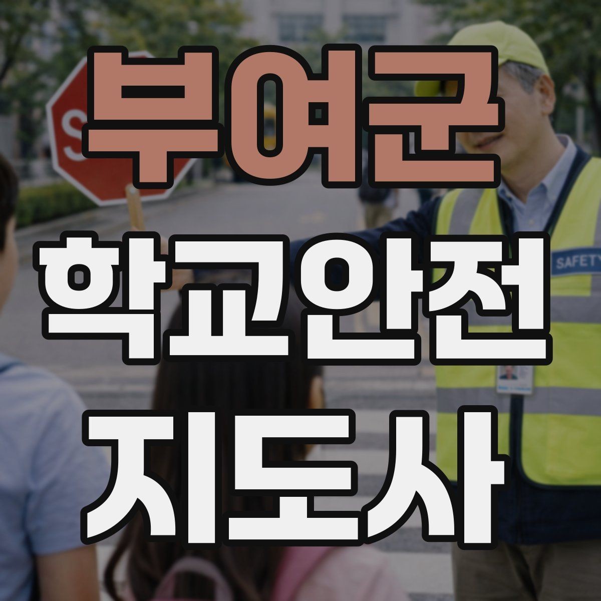 부여군 학교안전지도사 자격증 스쿨존에서 뛰는 아이를 안전하게 멈추는 방법