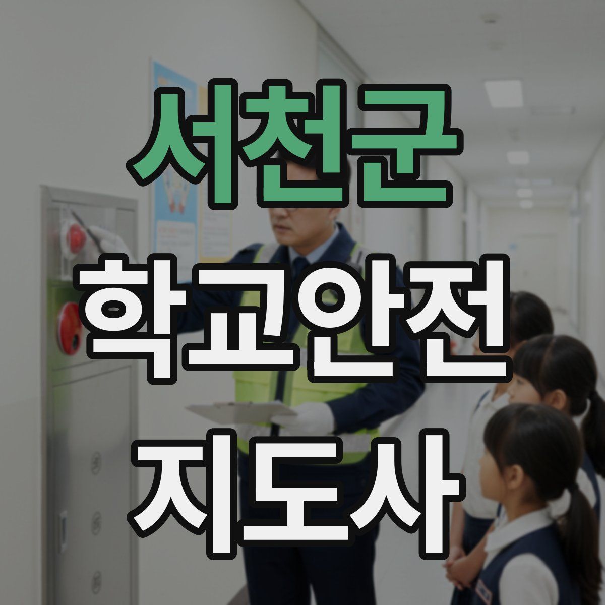 서천군 학교안전지도사 자격증