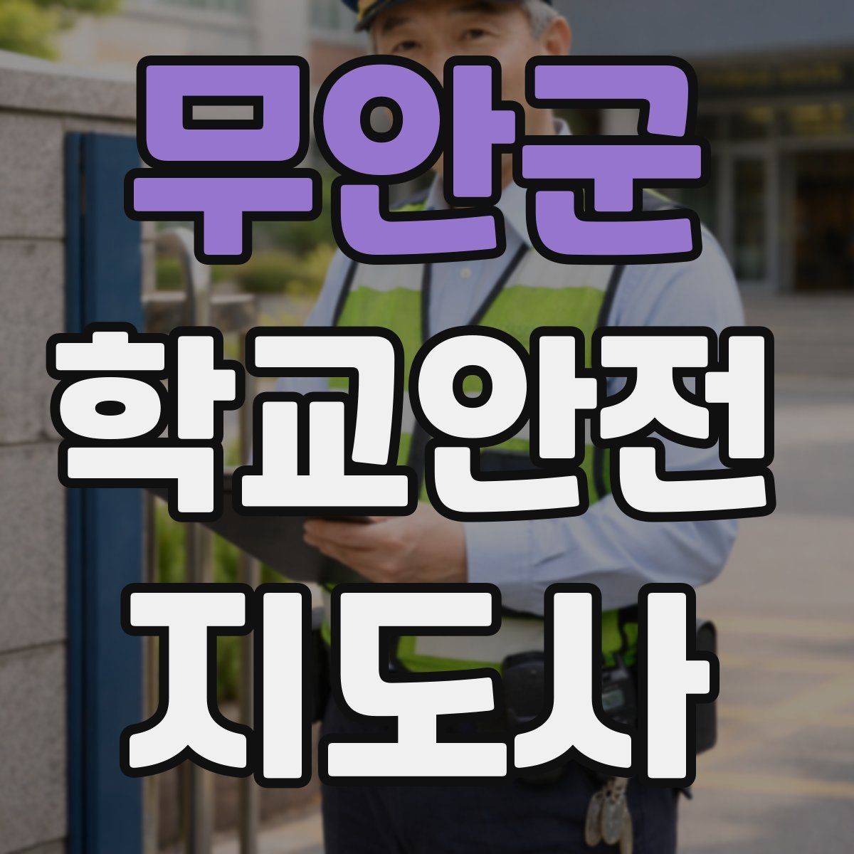 무안군 학교안전지도사 자격증 현장학습 출발 전 확인해야 할 안전 항목