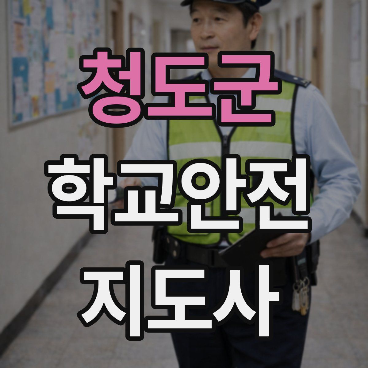 청도군 학교안전지도사 자격증