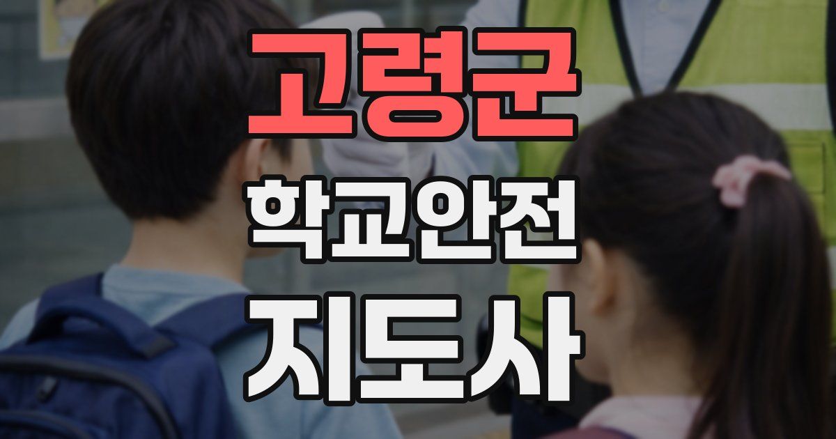 고령군 학교안전지도사 자격증