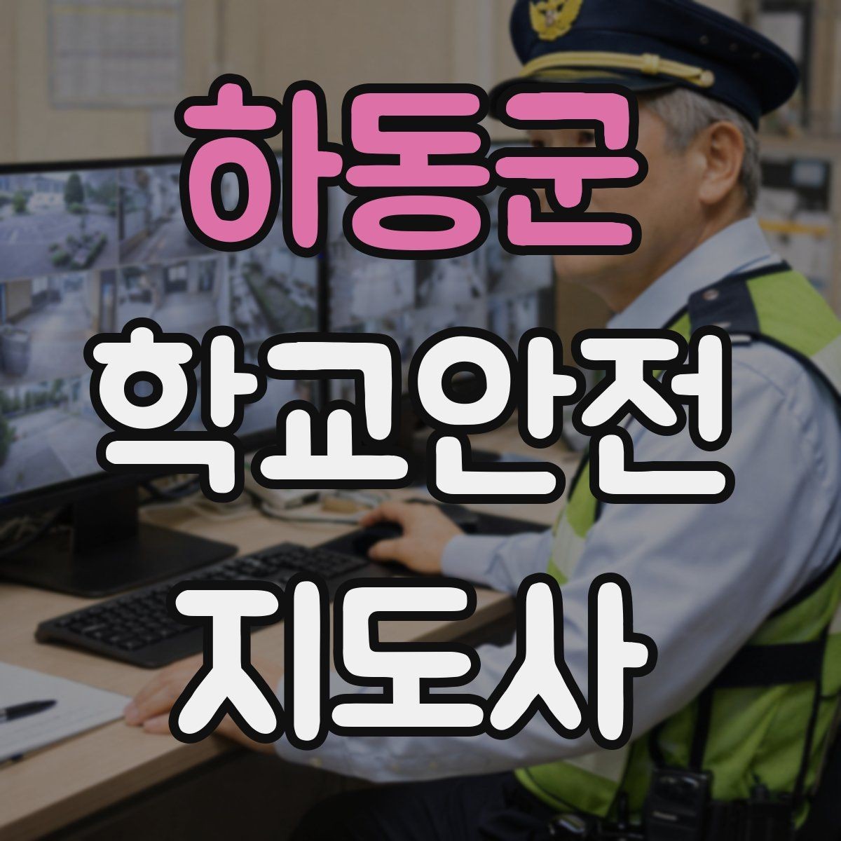 하동군 학교안전지도사 자격증 차량 통제 요청 시 소통 방법