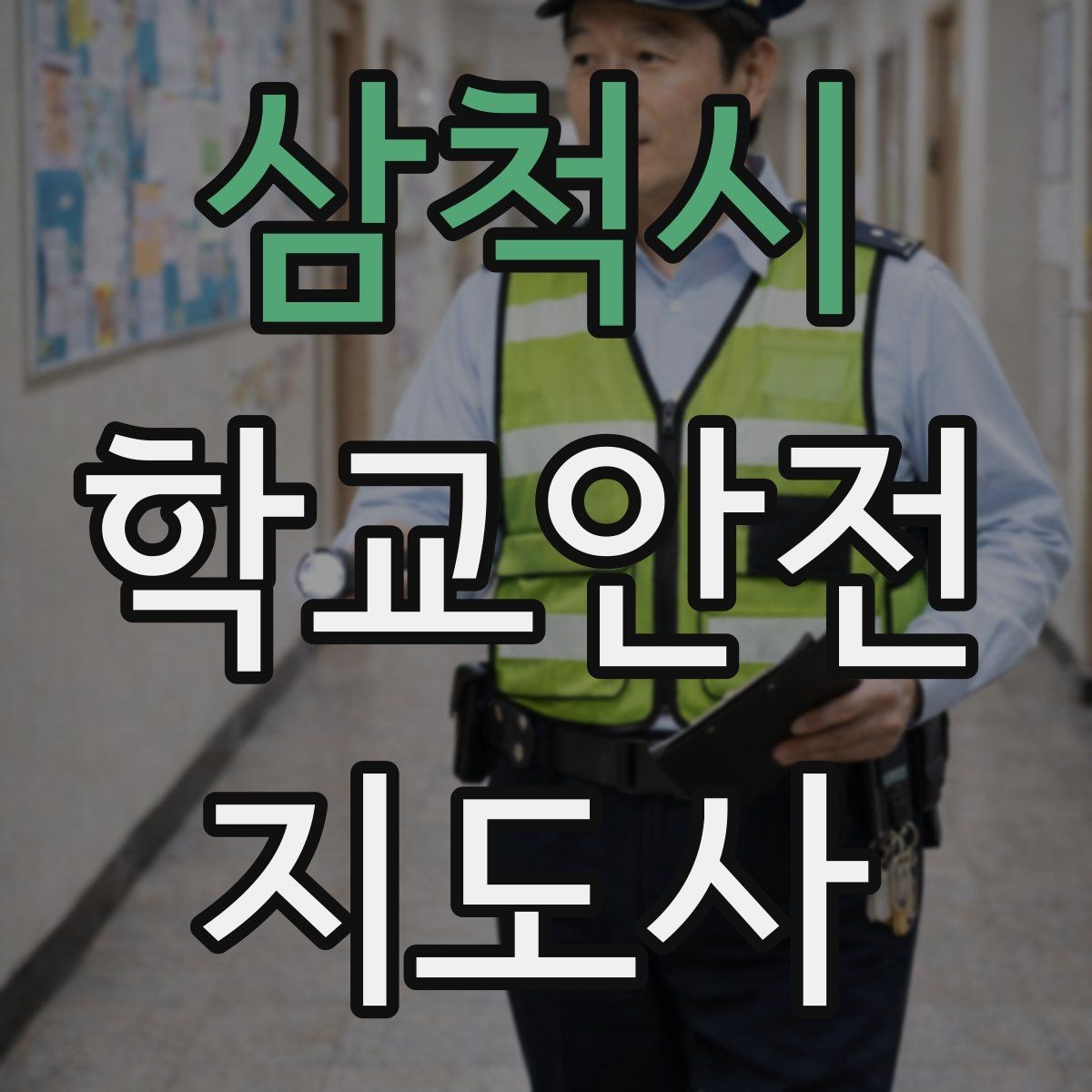 삼척시 학교안전지도사 자격증 통학버스 학원차량 승하차 안전 지도