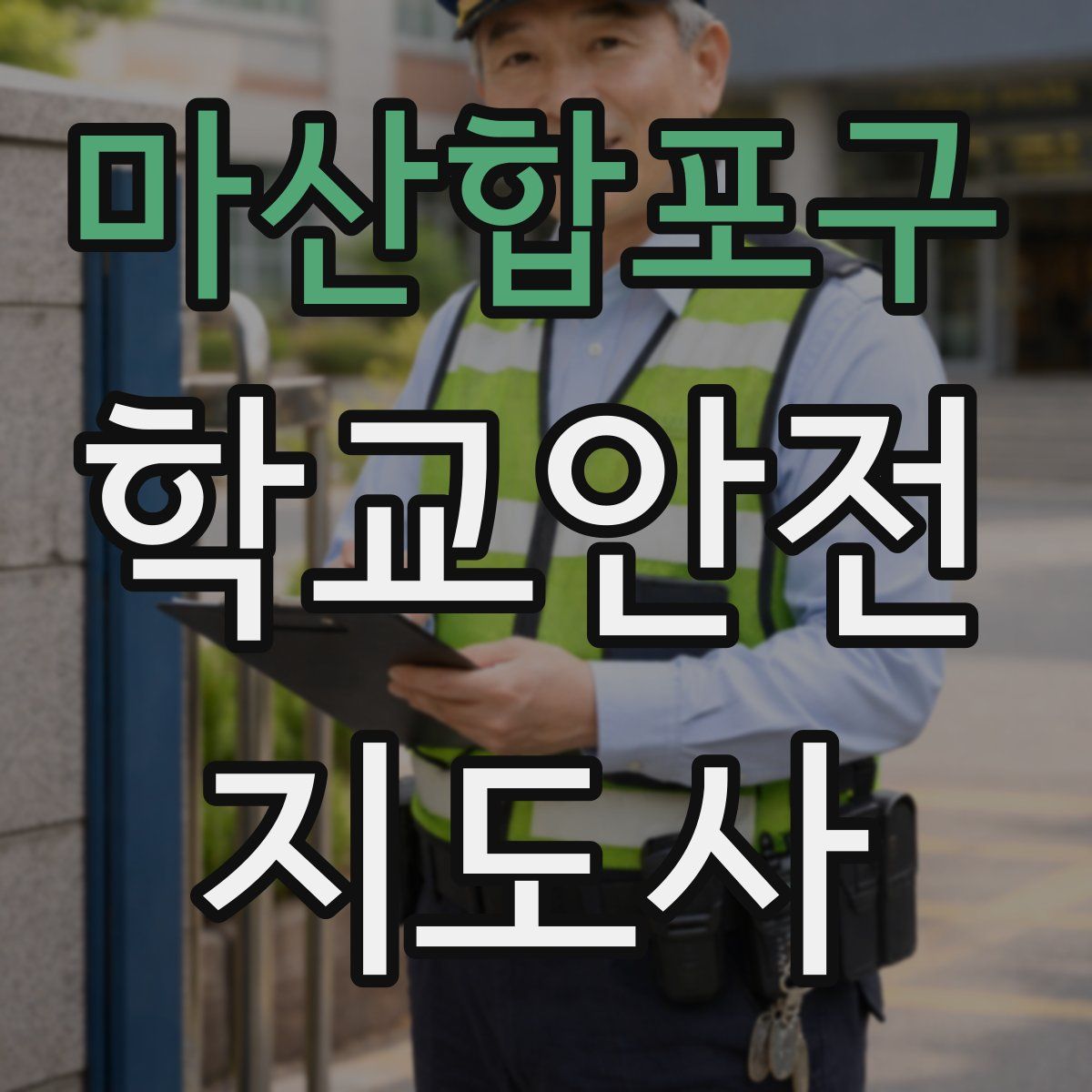 마산합포구 학교안전지도사 자격증