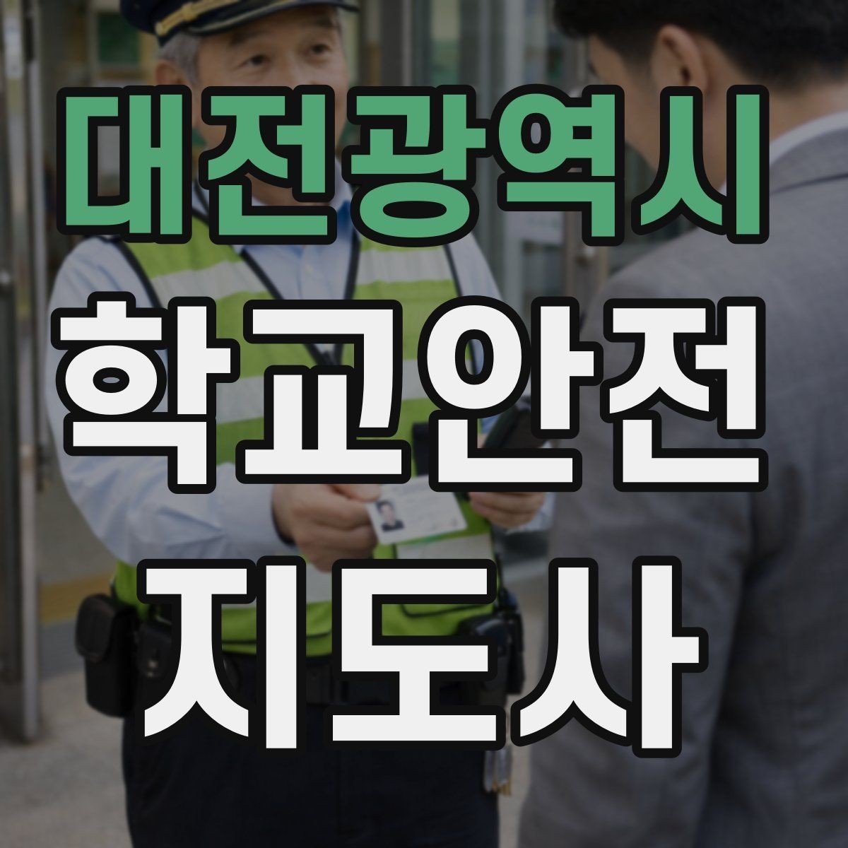 대전광역시 학교안전지도사 자격증 아동 눈높이에 맞춘 안내 방법