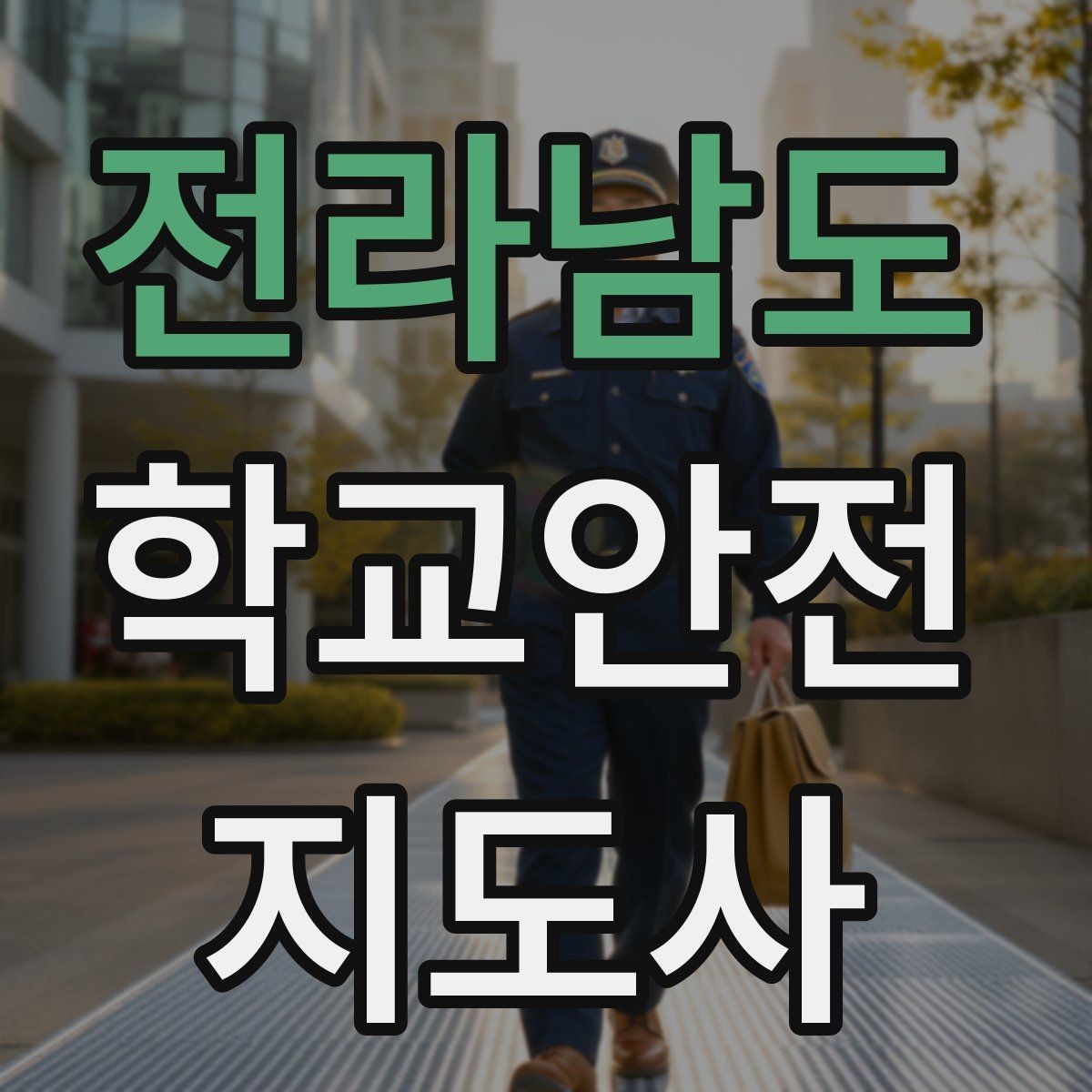 전라남도 학교안전지도사 자격증 지진 대피 훈련 시 행동 요령 정리