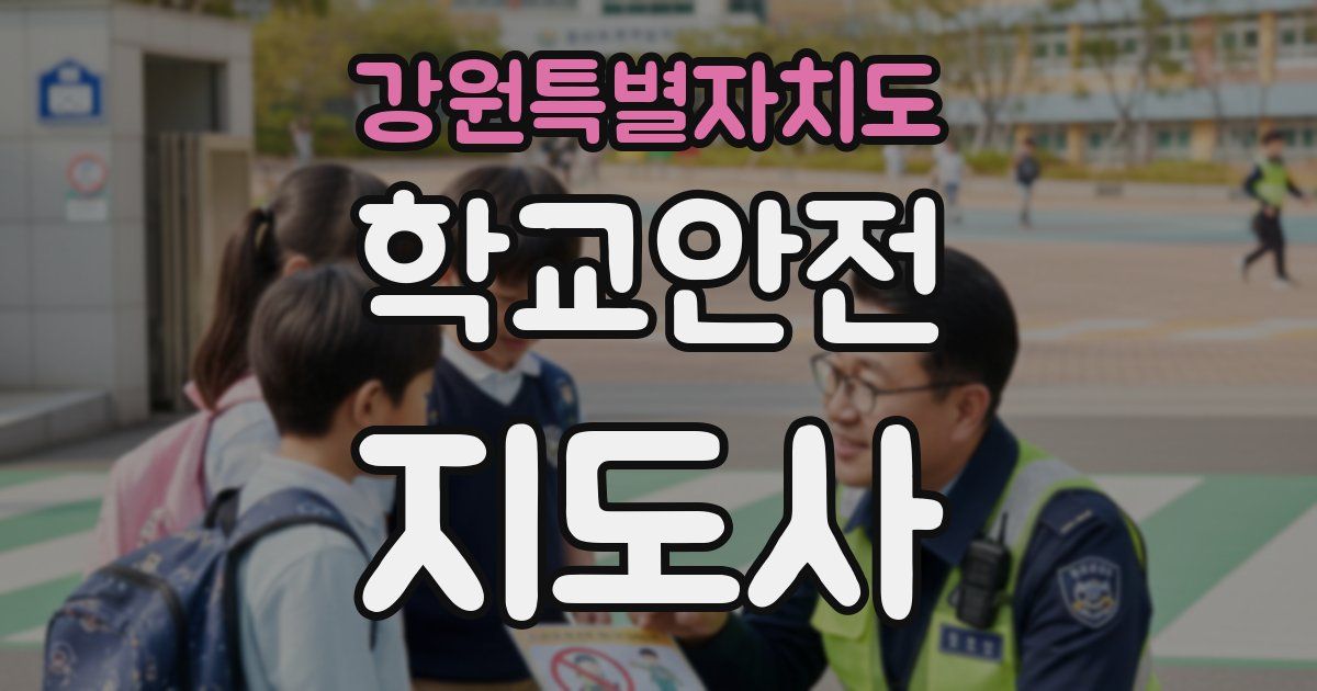 강원특별자치도 학교안전지도사 자격증