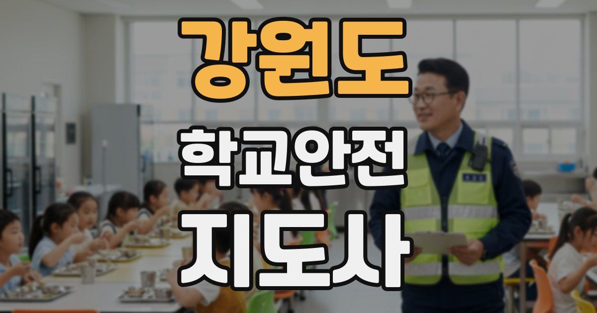 강원도 학교안전지도사 자격증
