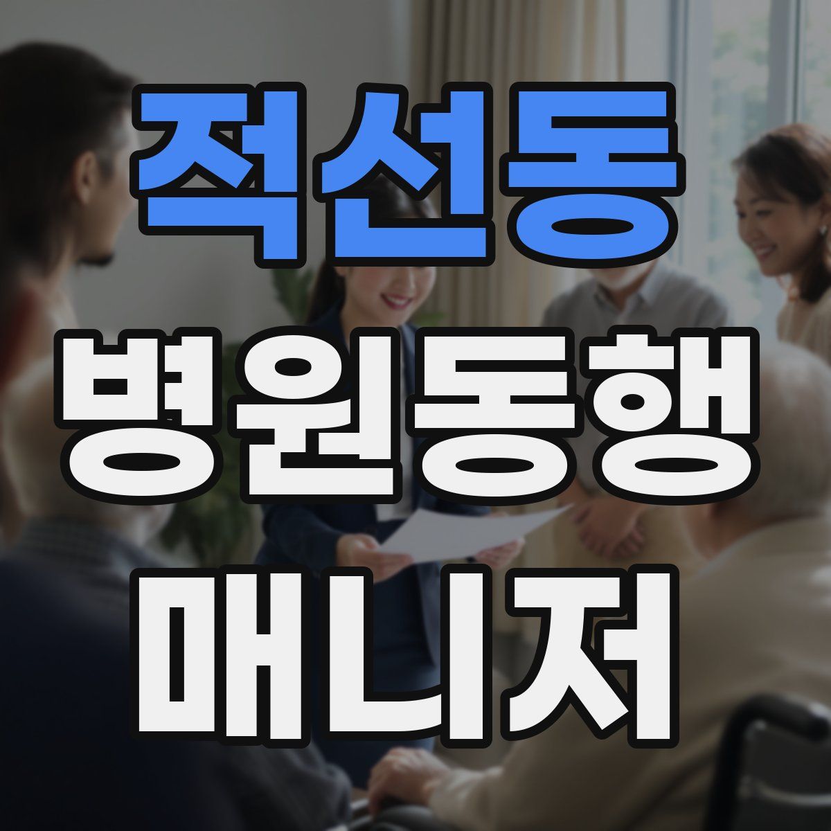 적선동 병원동행매니저 자격증