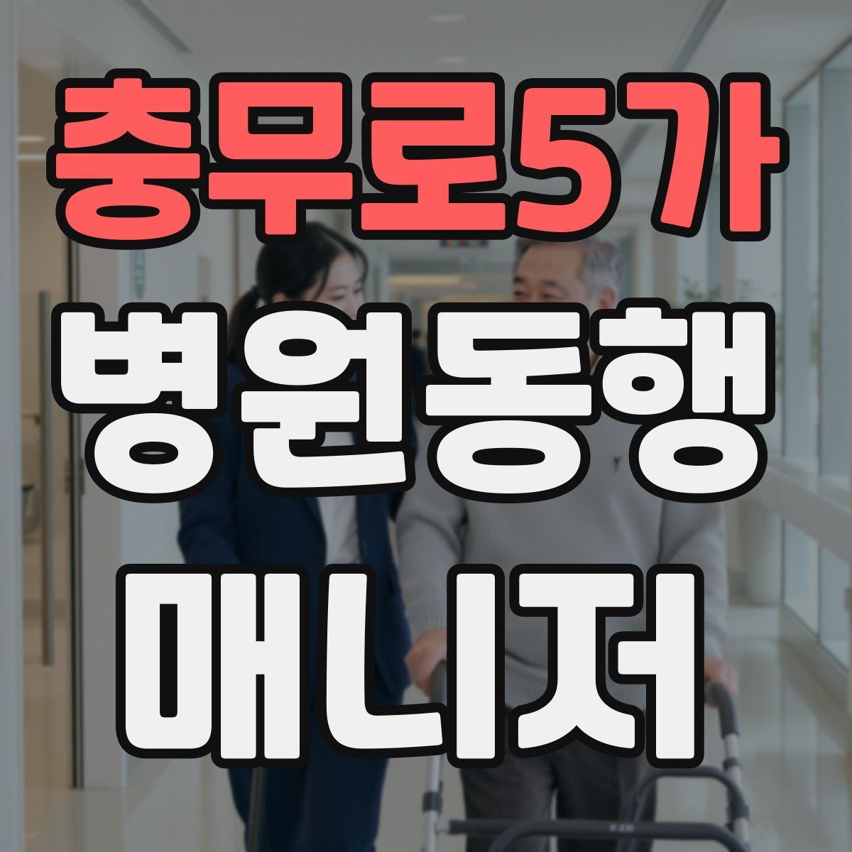 충무로5가 병원동행매니저 자격증