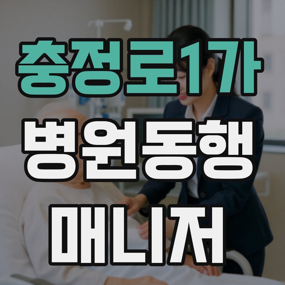 충정로1가 병원동행매니저 자격증