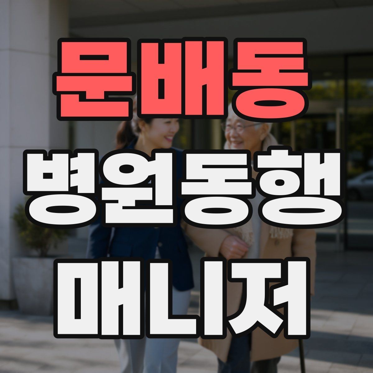문배동 병원동행매니저 자격증 보호자에게 전달할 내용 정리 체크