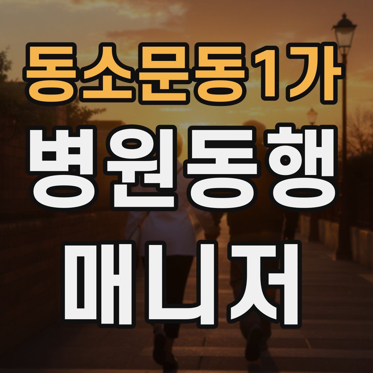 동소문동1가 병원동행매니저 자격증