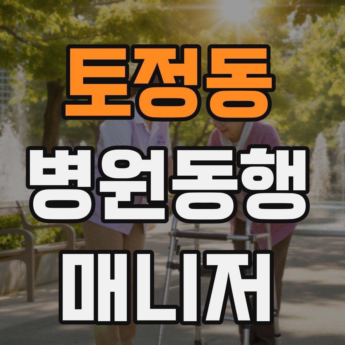 토정동 병원동행매니저 자격증