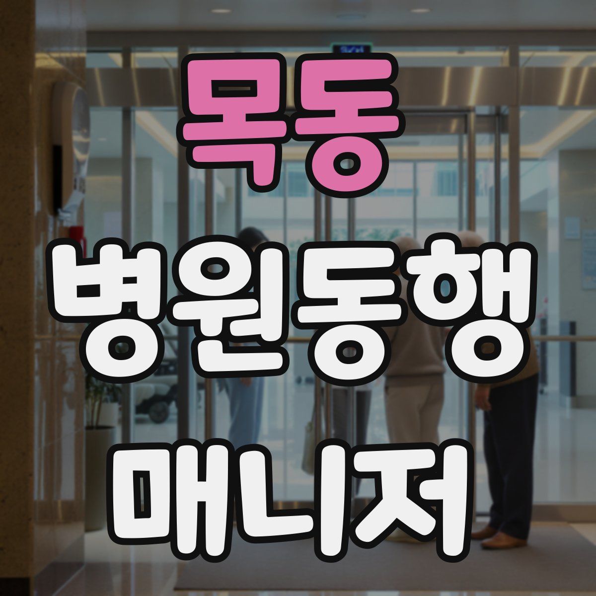 목동 병원동행매니저 자격증