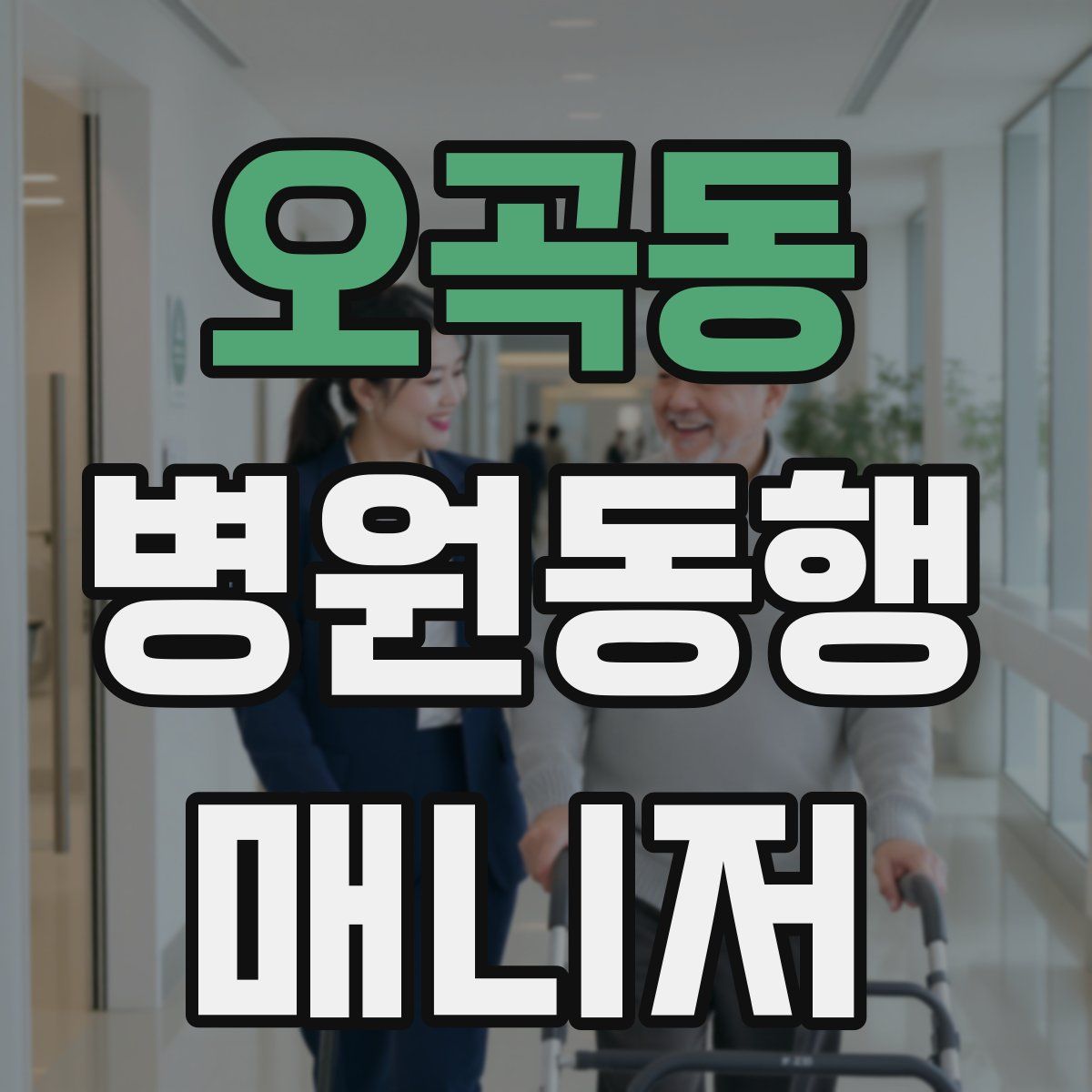 오곡동 병원동행매니저 자격증