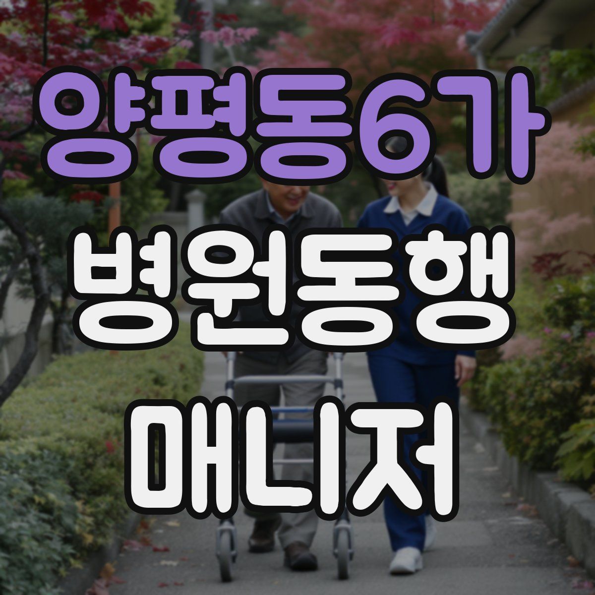 양평동6가 병원동행매니저 자격증