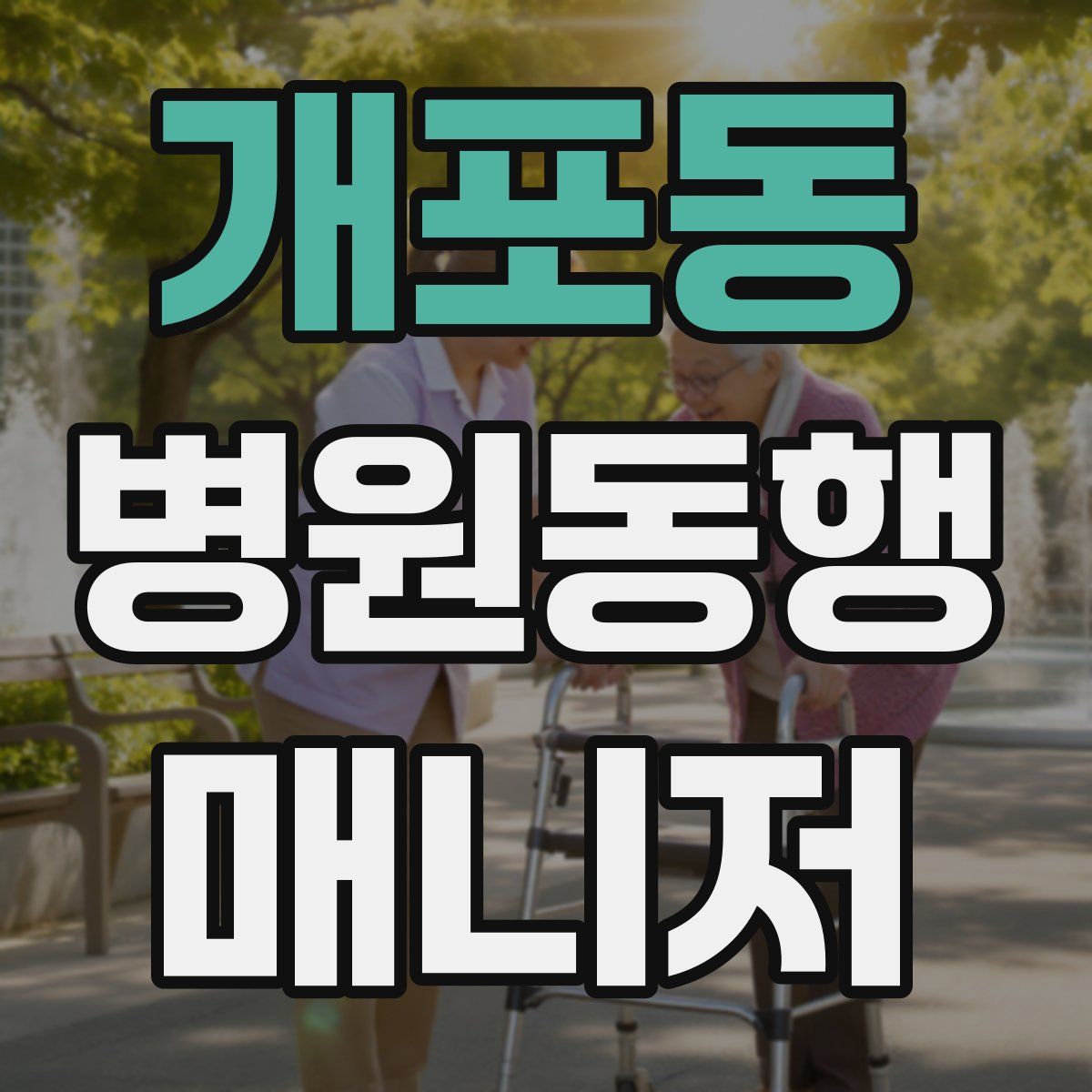 개포동 병원동행매니저 자격증