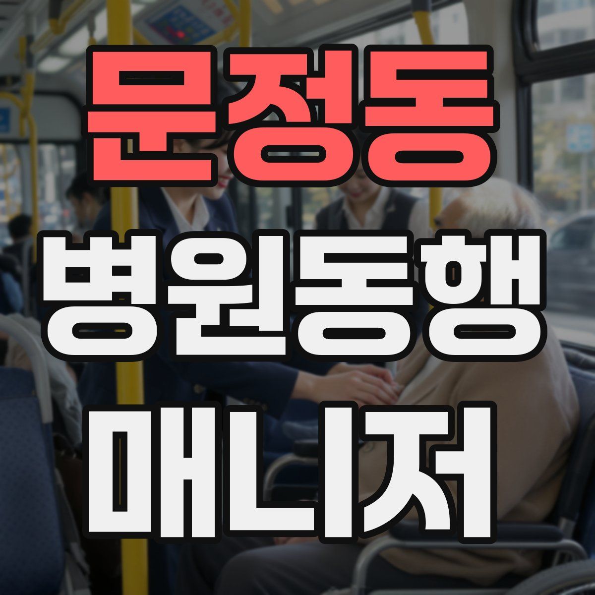 문정동 병원동행매니저 자격증