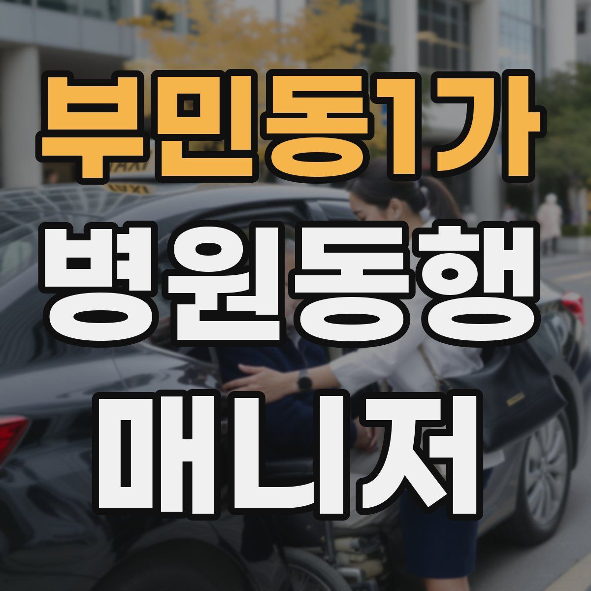 부민동1가 병원동행매니저 자격증