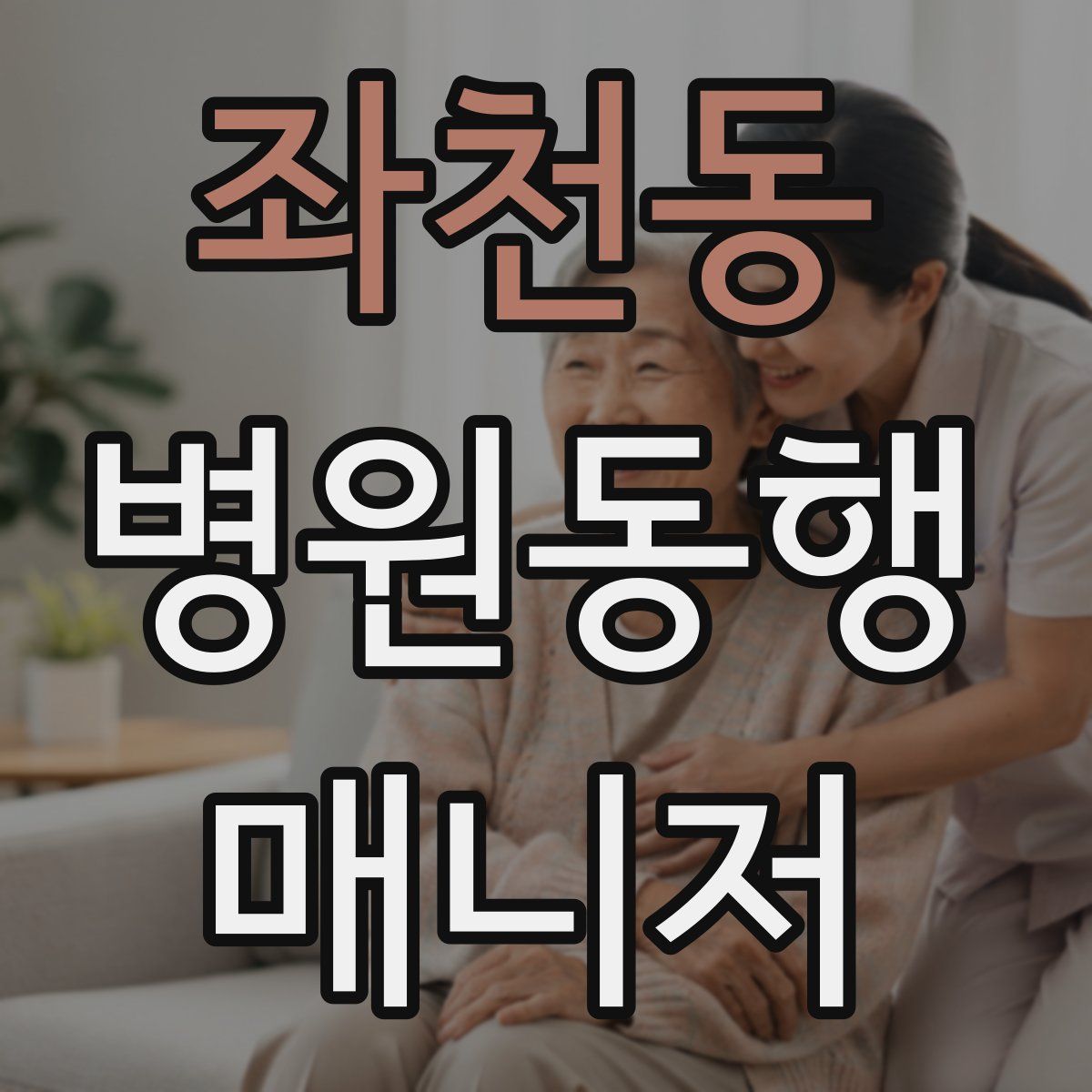 좌천동 병원동행매니저 자격증