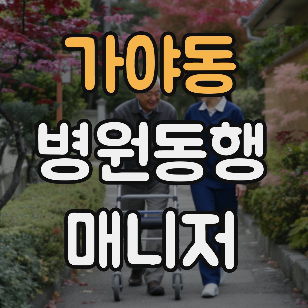 가야동 병원동행매니저 자격증