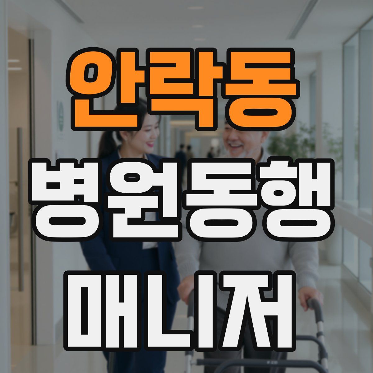 안락동 병원동행매니저 자격증
