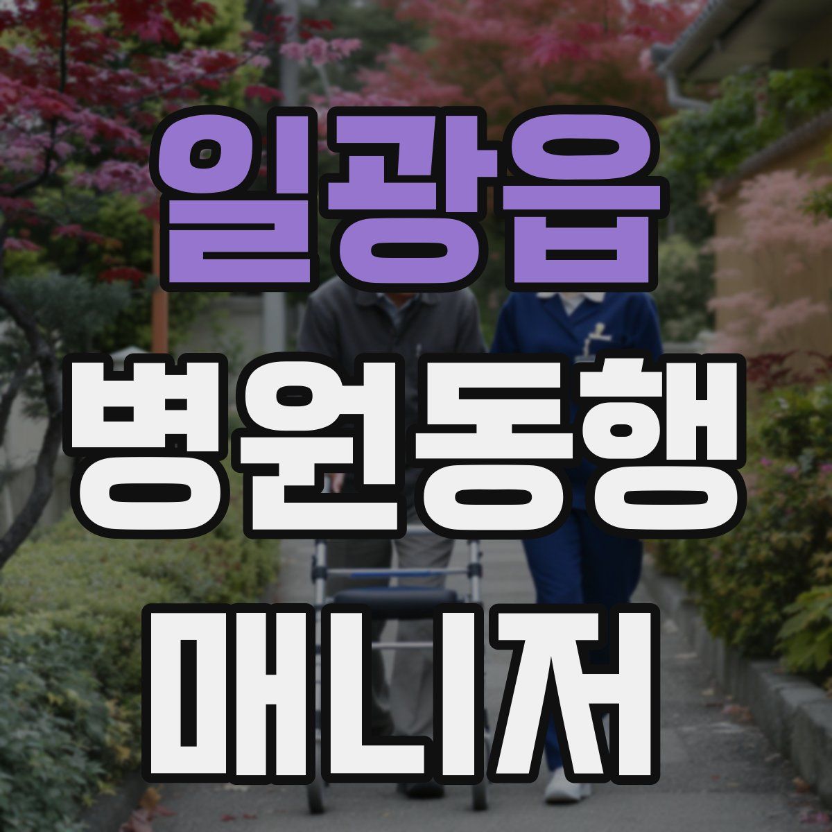 일광읍 병원동행매니저 자격증