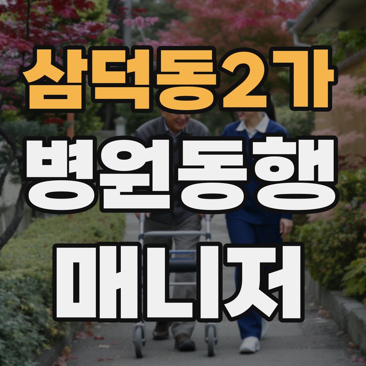 삼덕동2가 병원동행매니저 자격증