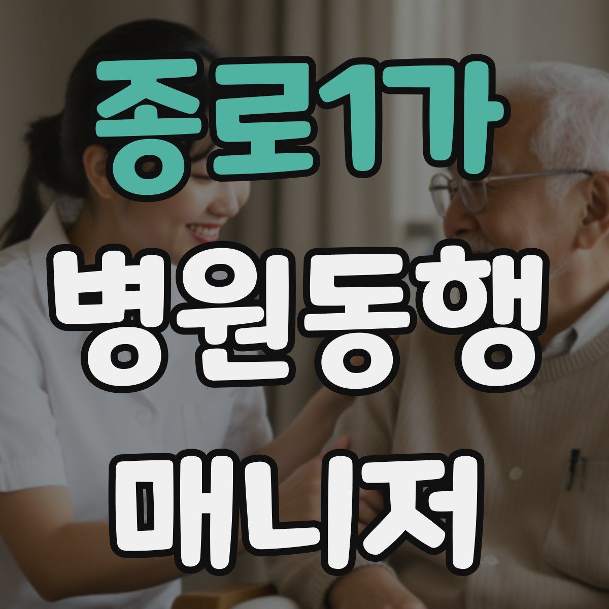 종로1가 병원동행매니저 자격증